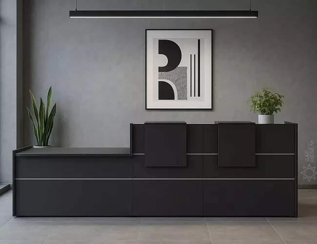 фото ресепшн Оникс Антрацит №4