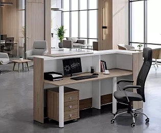 фото стойка ресепшн Стайл Вяз  №4