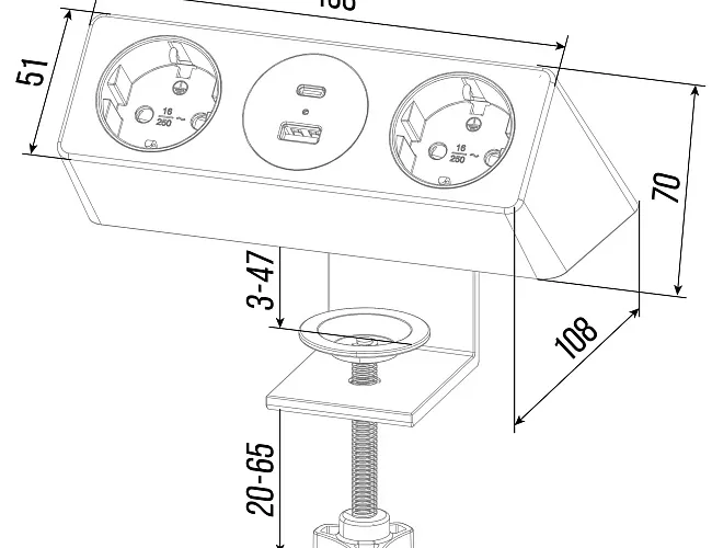 фото Блок розеток G1002A-2 №4