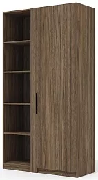 Стеллаж высокий (полки ЛДСП)с гардеробом