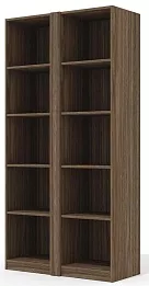 Офисный шкаф высокий со стеклом (полки ЛДСП)