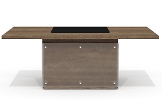 Стол руководителя с декор. траверсом