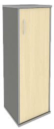 Офисный шкаф узкий средний закрытый, Л/Пр.