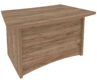 Офисный письменный стол для руководителя (криволинейный)