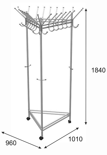 фото Вешалка общественная Пико 21 №2