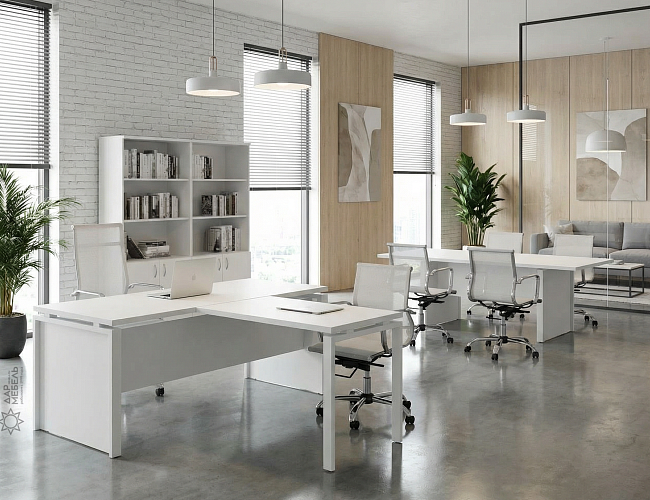 фото кабинет Стил Эво Белый №2