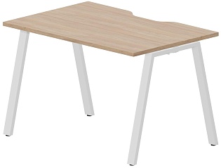 Стол рабочий на металлокаркасе (А-опоры / с эргономичным вырезом)