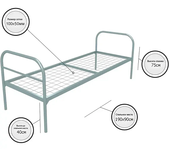 фото Кровать Бюджет + №2