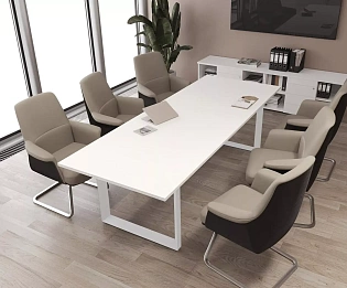 фото столы Оникс Метал-О Белый  №2