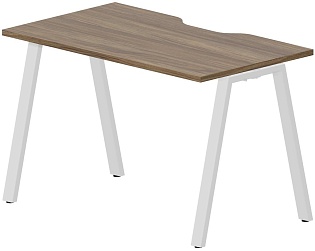 Стол рабочий на металлокаркасе (А-опоры / с эргономичным вырезом)