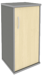Офисный шкаф узкий низкий закрытый, Л/Пр.