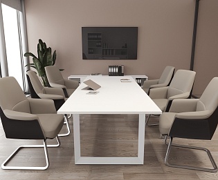 фото столы Оникс Метал-О Белый  №3