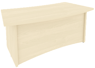 Офисный письменный стол для руководителя (криволинейный)