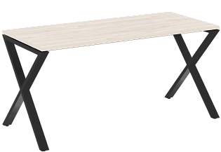 Стол рабочий на металлокаркасе (x-образные опоры)