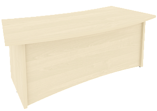 Офисный письменный стол для руководителя (криволинейный)