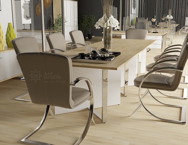 фото столы Шифт Хром Тиквуд №3