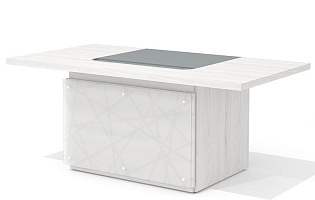 Стол руководителя с декор. траверсом