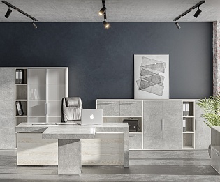 фото кабинет Бетон  №4