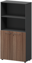 Офисный шкаф высокий полузакрытый